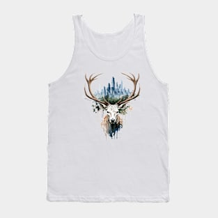 Stag Deer Animal Beauty Nature Wildlife Discovery Tank Top